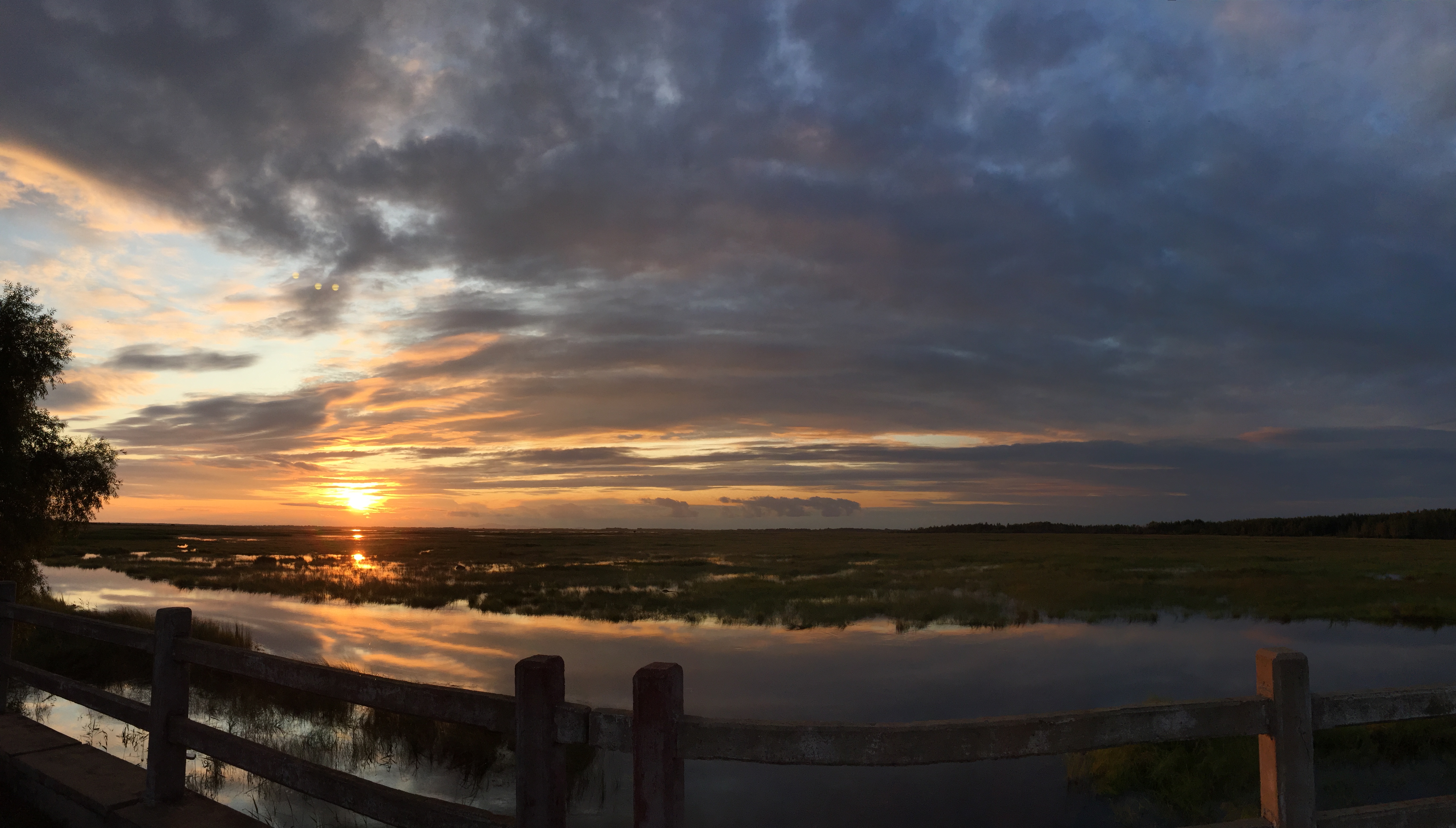 核心区的夕阳