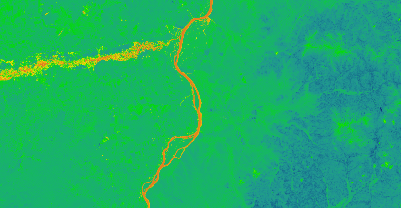 Featured image of post Python批量计算Landsat NDVI并输出tiff